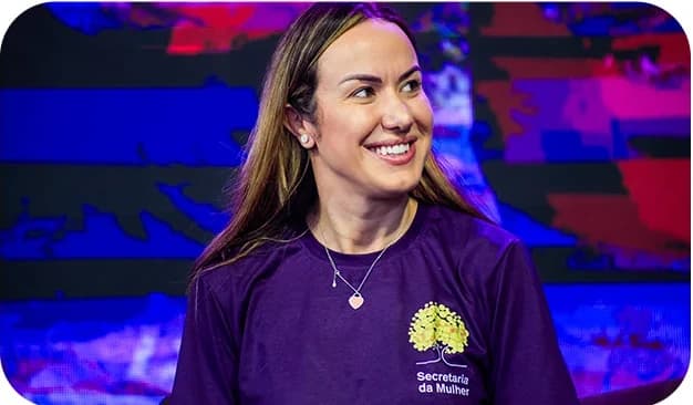 Renata Daguiar durante atuação na Subsecretaria da Mulher